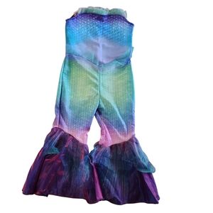 Disney Little Mermaid Costume Girls 3-4T Purple Blue Green Mermaid Tail Dress Up